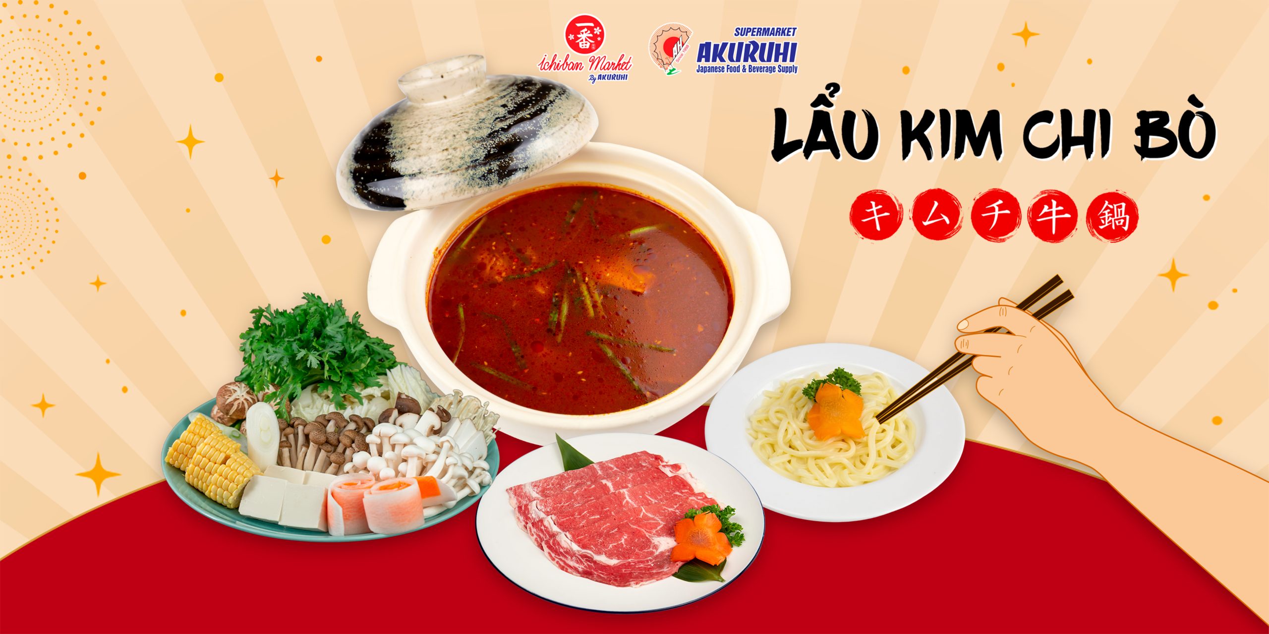Lẩu kim chi bò Nhật Bản - Ichiban Market